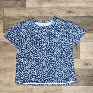 J. Crew Crewcuts Girl's Floral Printed Tee‎ Size Large